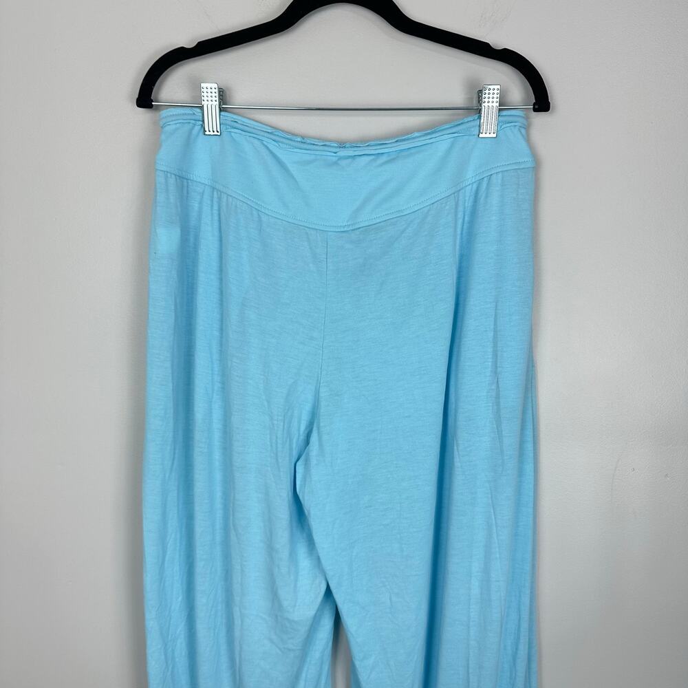 Cupshe Light Blue Pintuck Wide-leg Jersey Pants Medium NWT Boho Casual Vacation - Picture 12 of 13